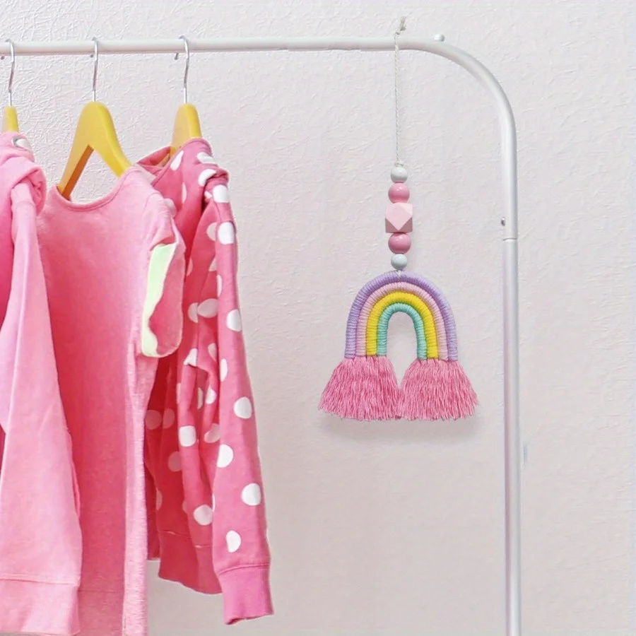 Art And Craft For Nursery - Sinos de Vento Arco-Íris, Decorações Suspensas