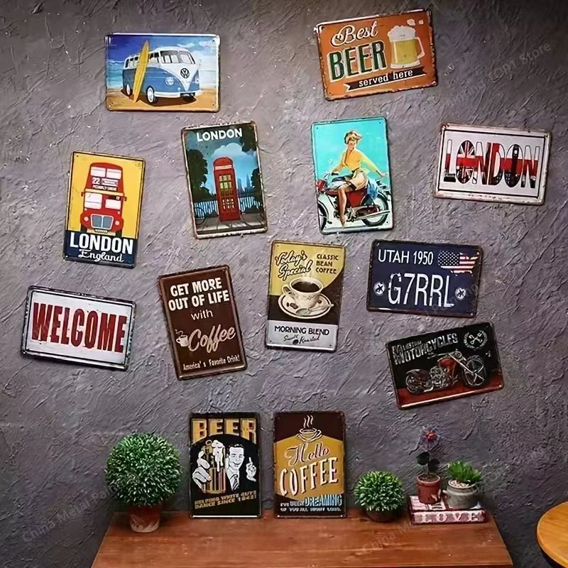 Placa de Arte de Parede em Met - Art Craft Bar avaliação e preço