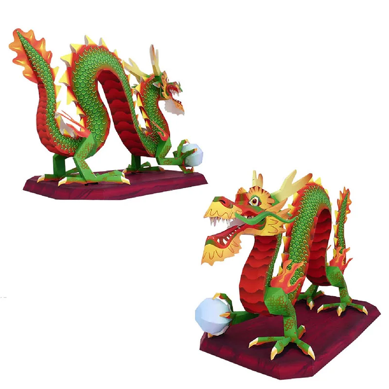 Dragão chinês loong artesanal  - Art Craft Cardboard avaliação e preço